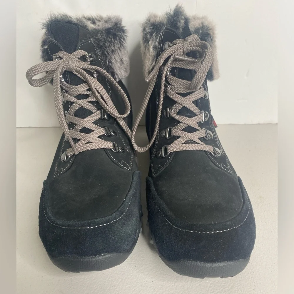 Mephisto  Allrounder Women's Nabuka Tex Black Suede/G Nubuck Sz 10